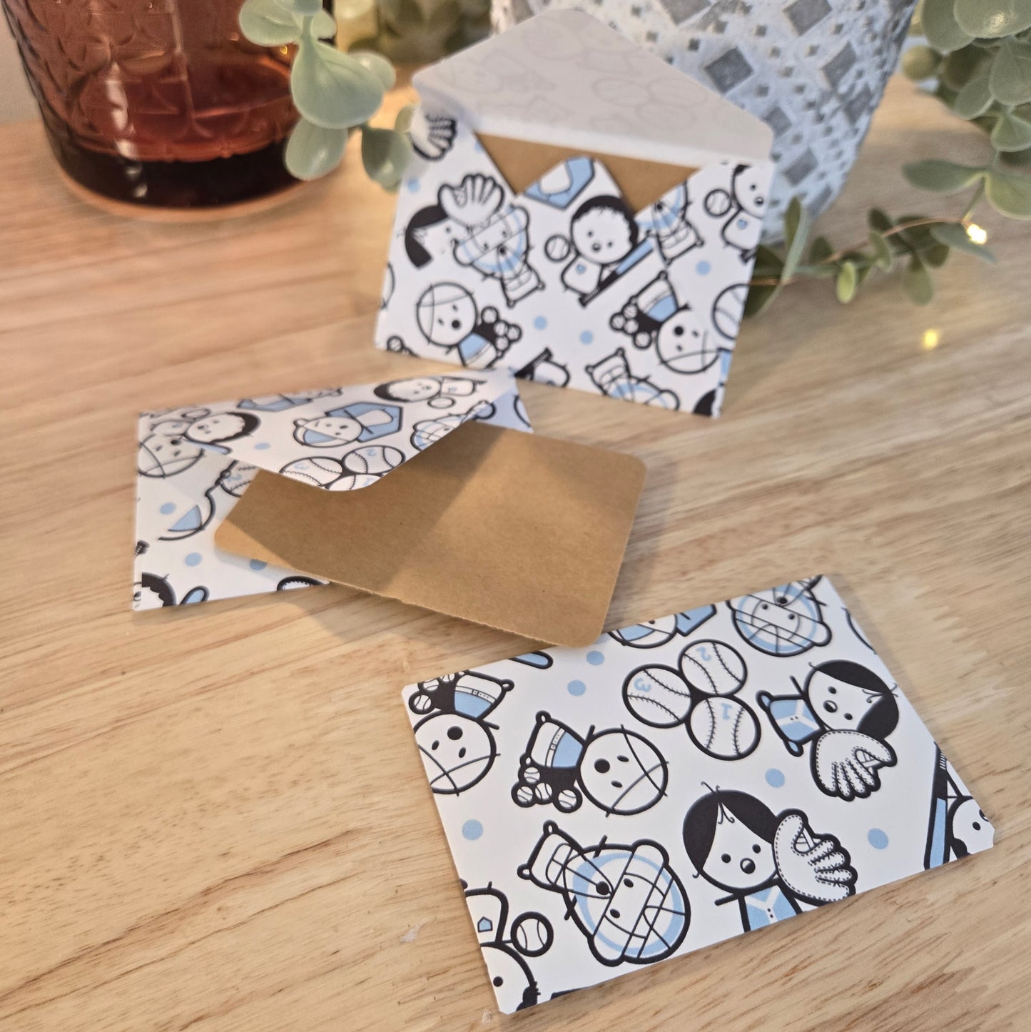 ensemble d'enveloppes de cartes-messages - BASEBALL