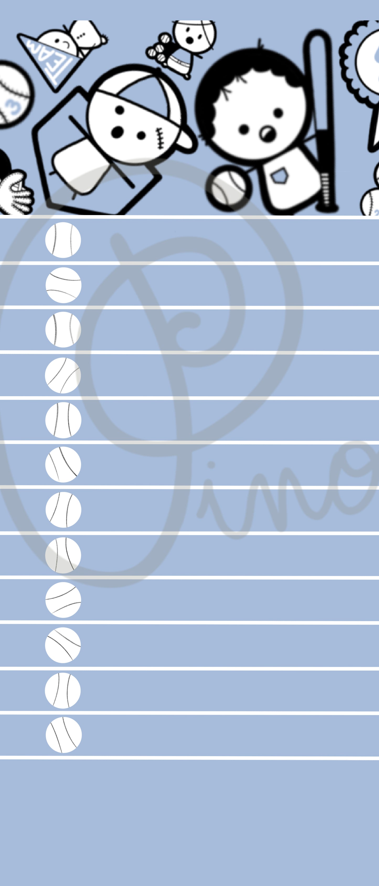 bloc-notes liste - PETITES LIGUES