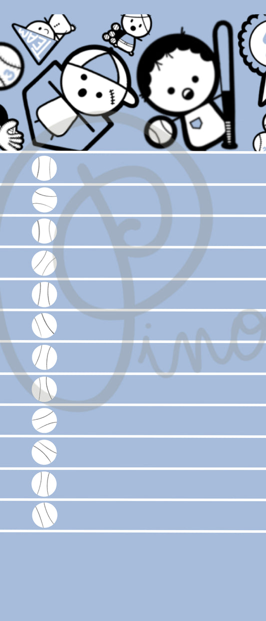 notepad list - LITTLE LEAGUES