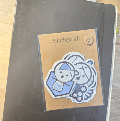 ensemble d'autocollants 2po - PETITES LIGUES