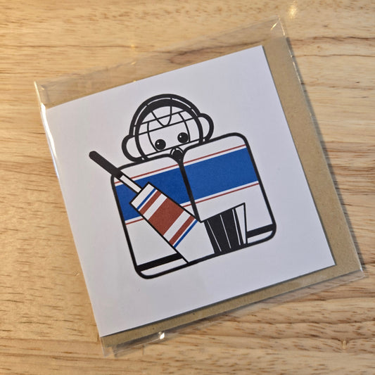 greeting card - GOALIE