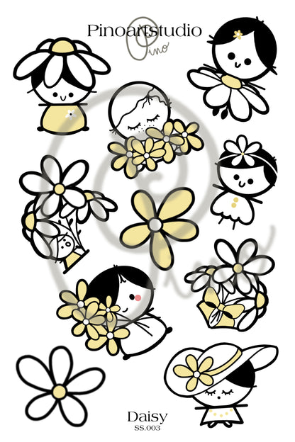 SS.003 | sticker sheet - DAISY