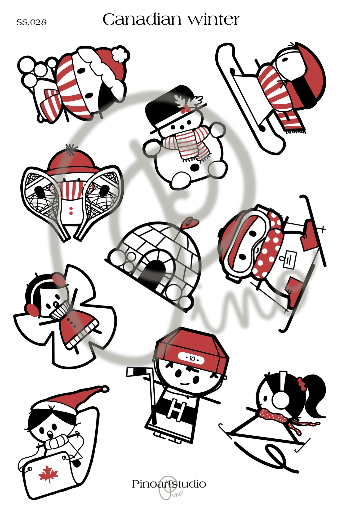 BD.010 | bundle sticker sheet - CANADIAN WINTER JOURNAL