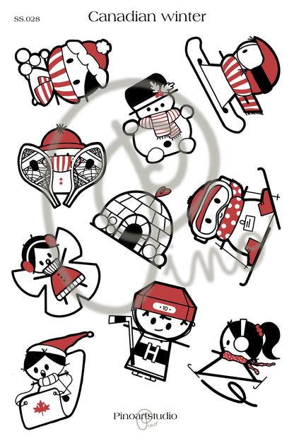 BD.010 | bundle sticker sheet - CANADIAN WINTER JOURNAL