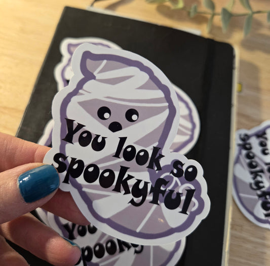ST.013 | autocollant - YOU LOOK SPOOKYFUL