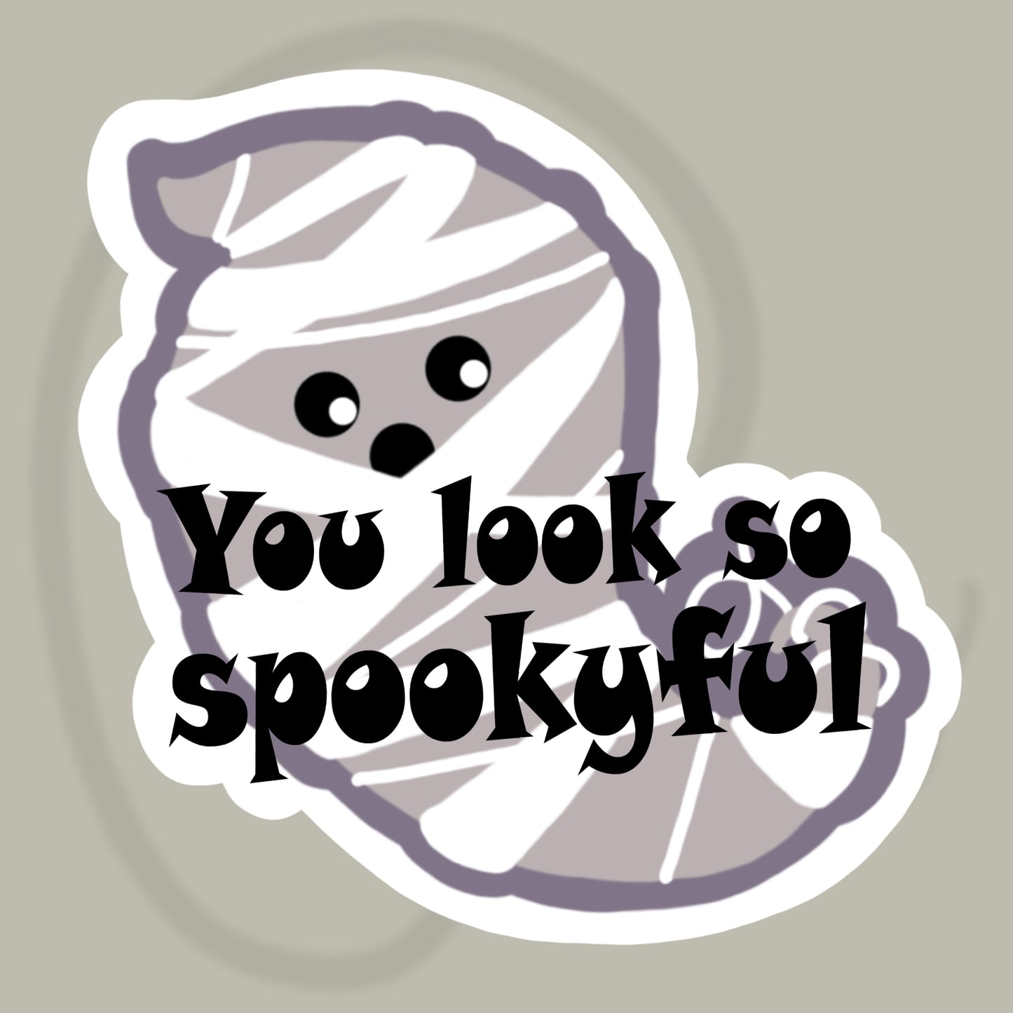ST.013 | autocollant - YOU LOOK SPOOKYFUL