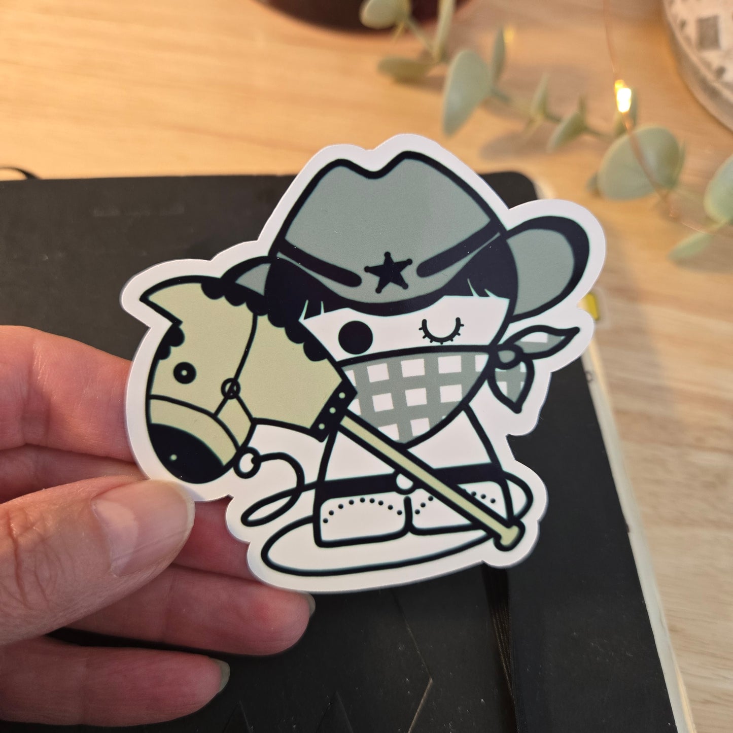 3in sticker - COWBOY