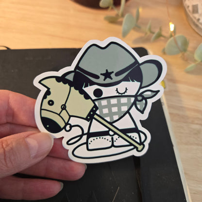 3in sticker - COWBOY