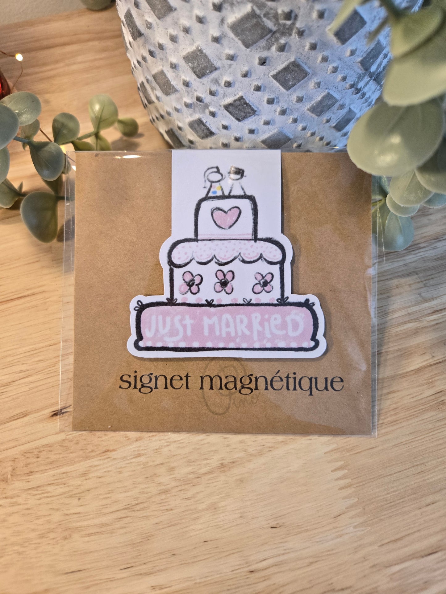 signet magnétique - GÂTEAU DE NOCE