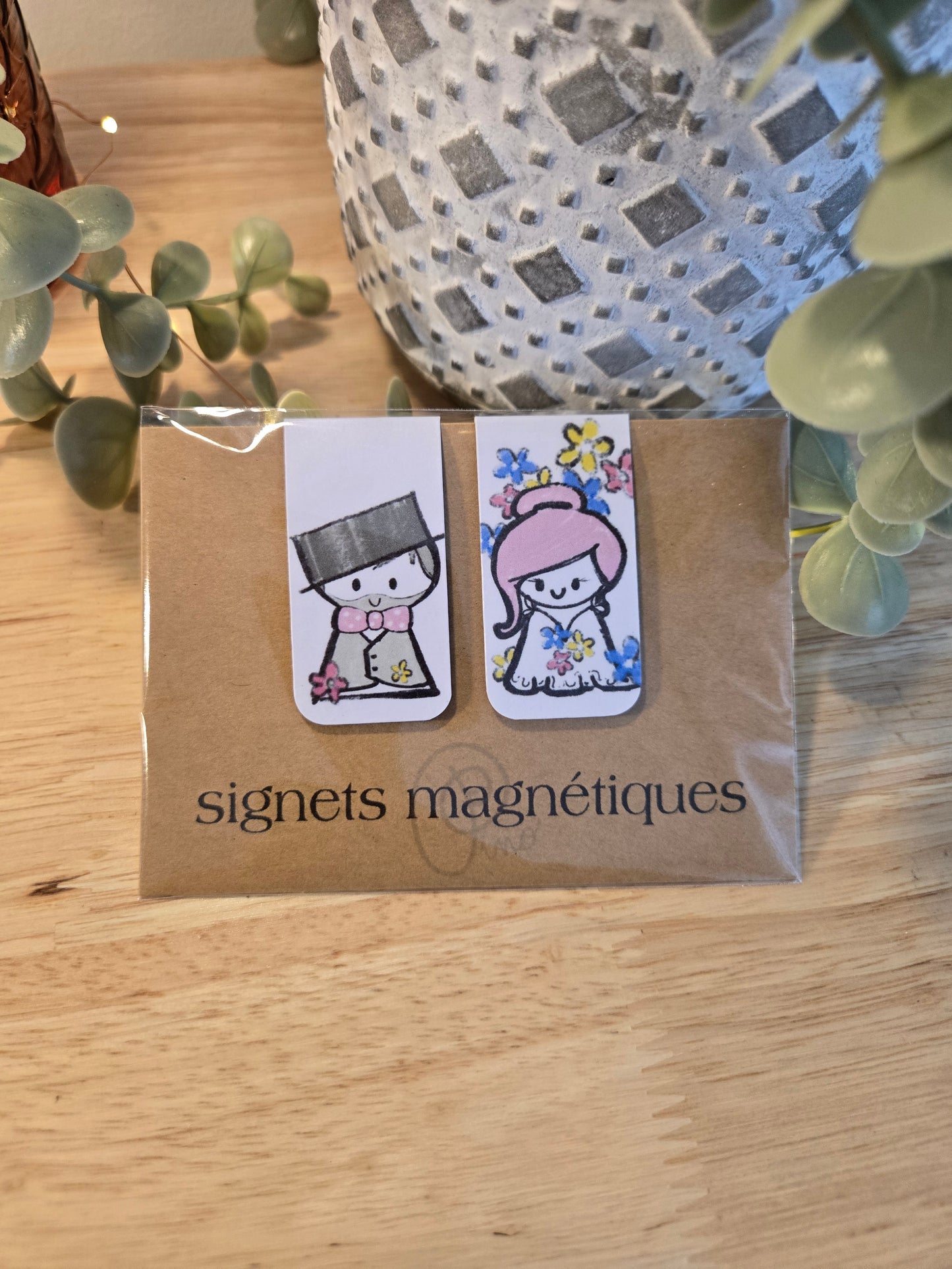 minis signets magnétiques - LES MARIÉS