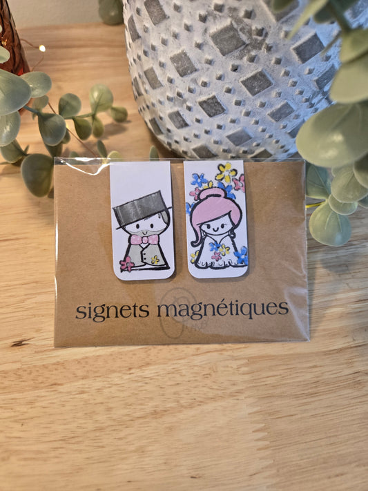 minis signets magnétiques - LES MARIÉS
