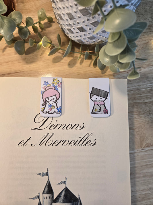 duo de petits signets magnétiques - LES MARIÉS